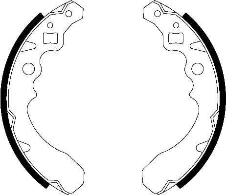 Тормозная колодка DAIHATSU CUORE II, III, V, VI, VII, MOVE, SIRION, YRV OPEL KADETT C 0.7-1.3 08.73-