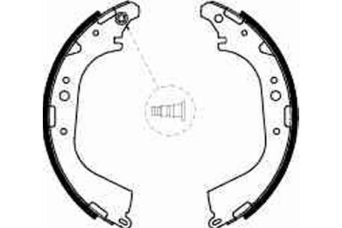 Гальмівна колодка TOYOTA 4 RUNNER I, 4 RUNNER II, 4 RUNNER III, HIACE / COMMUTER V, HIACE III, HIACE IV, HILUX IV, HILUX V, HILUX VI, LAND CRUISER, LAND CRUISER 90, LITEACE 1.5-4.7 04.84-