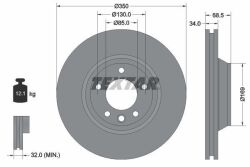 Диск тормозной передний левый AUDI Q7 PORSCHE CAYENNE, PANAMERA VW TOUAREG 2.0-6.0D 05.02-