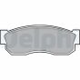 Комплект гальмівних колодок передній , NISSAN CHERRY III, SUNNY I, SUNNY II, SUNNY/KOMBI  SUBARU JUSTY I, JUSTY I/HATCHBACK, LIBERO, REX II 0.5-1.8 08.81-02.00, фото 1 - інтерент-магазин Auto-Mechanic