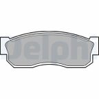 Комплект тормозных колодок передний , NISSAN CHERRY III, SUNNY I, II, SUNNY/KOMBI SUBARU JUSTY I/HATCHBACK, LIBERO, REX II 0.5-1.8 08.81-02.00
