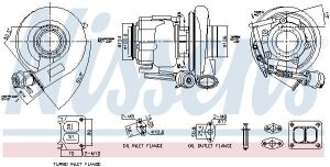 Турбокомпресор (із монтажним набором) RVI  VOLVO FH  FM  T DTi13  MD13 EURO 6 VOLVO FH, FH II, FH III, FM II, FM III, FMX II, FMX III D13A380-G13C500 09.05-