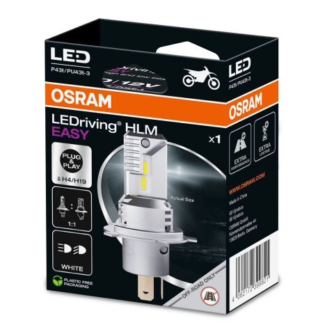 Лампа світлодіодна для мотоцикла LEDriving HL EASY 12В 19.0/18.7Вт P43T (білий) 6500K