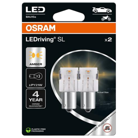 Лампа світлодіодна LEDriving SL PY21W 12V 1,3W BAU15S