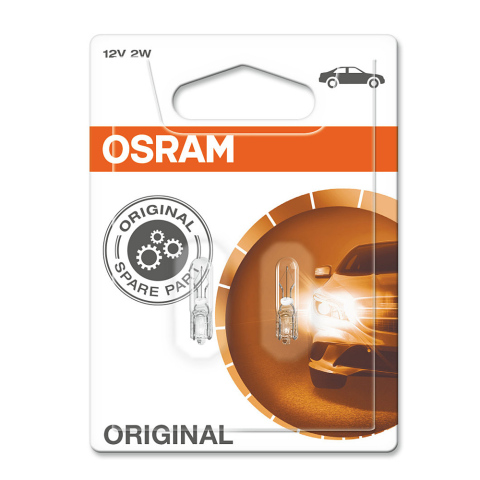 Лампа галогенна ORIGINAL LINE W2W 12V 2W W2x4.6d (комплект)