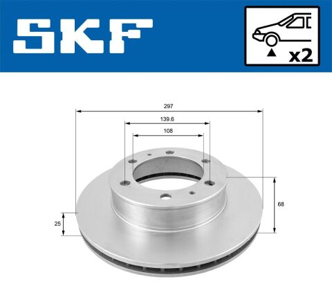 Тормозной диск передний Toyota Fortuner, Hilux III 05–