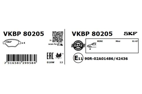 Гальмівні колодки передні BMW Mini