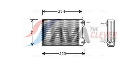 Радіатор системи опалення Fiat Punto 99– Радіатор системи опалення Fiat Punto 99–