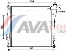 Радіатор системи охолодження двигуна Hyundai i40 I 1.7 2011–
