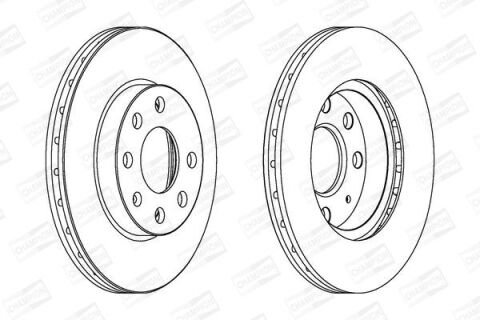 Гальмівний диск передній Combo 1.7DI/DTI 01> (240 мм) комплект 2шт