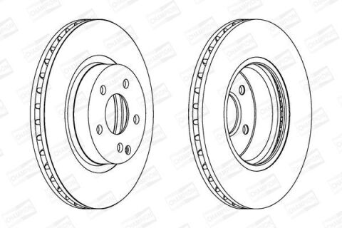 Гальмівний диск передній MB E-Class (W211) 02-08 комплект 2шт