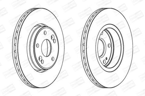 Тормозной диск передний Renault Laguna 01-07 (280x24) ( вентиляция) комплект 2шт Тормозной диск передний Renault Laguna 01-07 (280x24) ( вентиляция) комплект 2шт