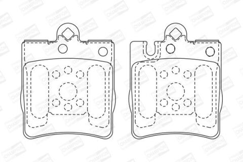 Тормозные колодки задний MB C/E- класс (W202/210) (ATE)/(W211) 4Matic Тормозные колодки задний MB C/E- класс (W202/210) (ATE)/(W211) 4Matic
