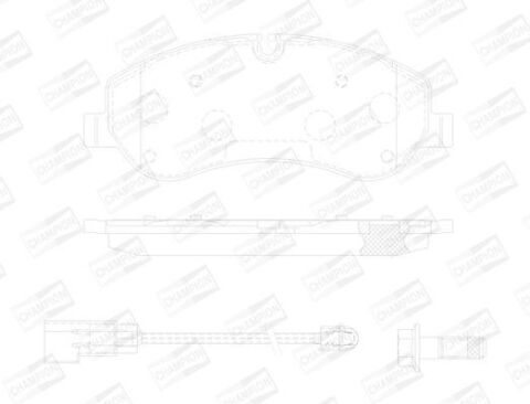 Гальмівні колодки передні Transit (V348) 12- (RWD)