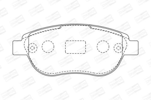 Тормозные колодки передний Berlingo/Partner 01-/Doblo 03- Тормозные колодки передний Berlingo/Partner 01-/Doblo 03-