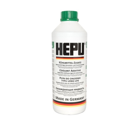 Антифриз HEPU G11 готовий (-38°C ) (зелений), 1,5 літра