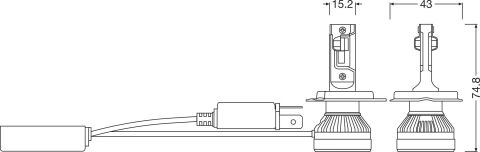 Лампа H4 LEDriving HL ALLSEASON 12V 45W P43t 