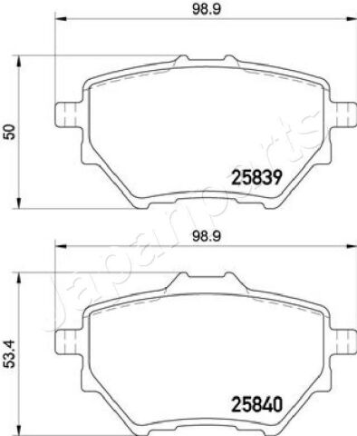 Гальмівні колодки задні Citroen C4 Grand Picasso, C4 Picasso 2013–, Peugeot 308