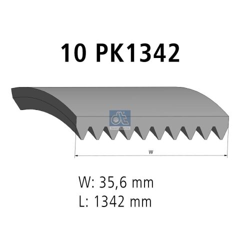 Дорiжковий ремінь 10PK1342 Дорiжковий ремінь 10PK1342