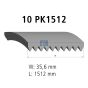 Дорожный ремень 10PK1512, фото 1 - интернет-магазин Auto-Mechanic