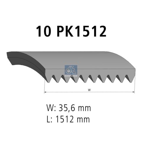 Дорожный ремень 10PK1512