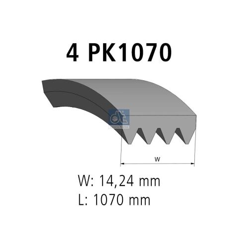 Дорiжковий ремінь 4PK1070 Дорiжковий ремінь 4PK1070