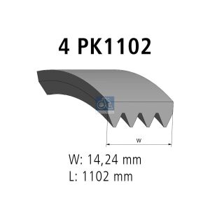 Дорiжковий ремінь 4PK1102