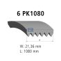 Дорiжковий ремінь 6PK1080, фото 1 - интернет-магазин Auto-Mechanic