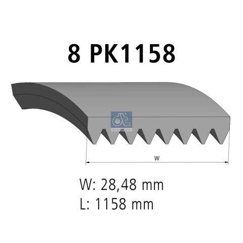 Дорожный ремень 8PK1158