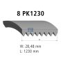 Дорожный ремень 8PK1230, фото 1 - интернет-магазин Auto-Mechanic