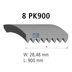 Дорiжковий ремінь 8PK900