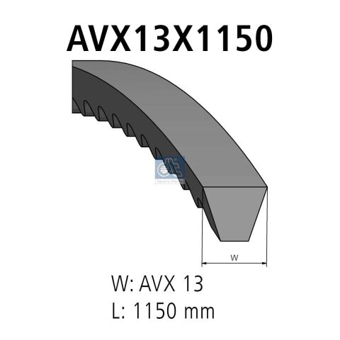 Клиновий ремінь 13X1150 Клиновий ремінь 13X1150