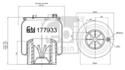 Пневморессора 6173 N P40 ( со стаканом)