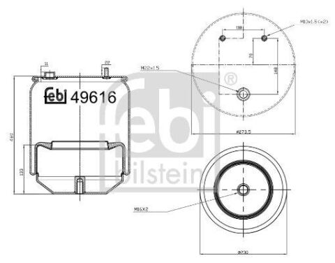 Пневморессора 6754 N P02 ( со стаканом) Пневморессора 6754 N P02 ( со стаканом)