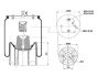 Подушка амортизирующая 1 DK 23 L-1 ( со стаканом), фото 1 - интернет-магазин Auto-Mechanic