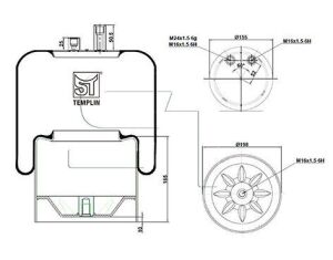 Подушка амортизуюча 4390 N P22 (зі стаканом)