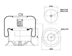 Подушка амортизирующая 4757 N P01 ( со стаканом)