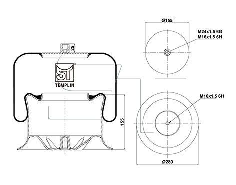 Подушка амортизирующая 4757 N P01 ( со стаканом)
