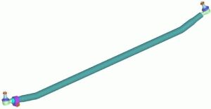 Поперечна рульова тяга RVI, VOLVO, L=1678 mm