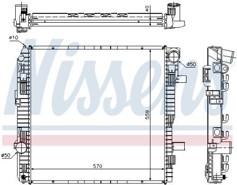 Радіатор AUWARTER CLUBSTAR(+)[OE 970 500 04 03]