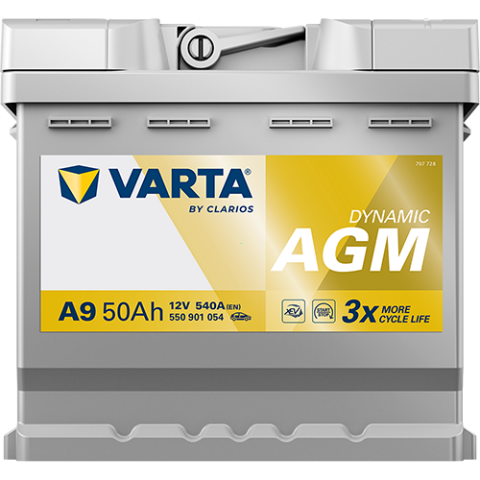 Акумулятор 12В 50Агод./540А (AGM)