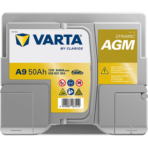 Акумулятор 12В 50Агод./540А (AGM)