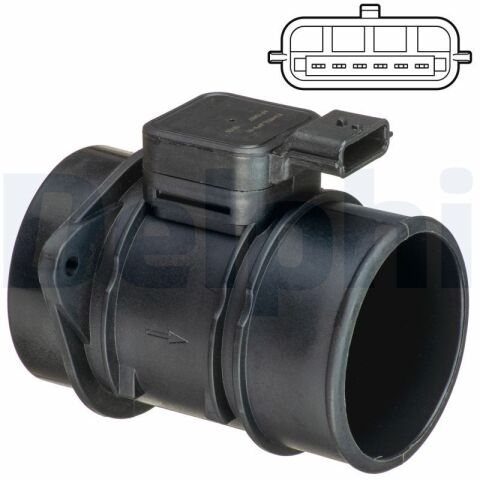 Расходомер воздуха (6 pin, модуль) Nissan Micra III, Note, NV200, NV200/Evalia, Tiida, Renault Clio III/Hatchback, Laguna Modus 1.5D 09.03– Расходомер воздуха (6 pin, модуль) Nissan Micra III, Note, NV200, NV200/Evalia, Tiida, Renault Clio III/Hatchback, Laguna Modus 1.5D 09.03–