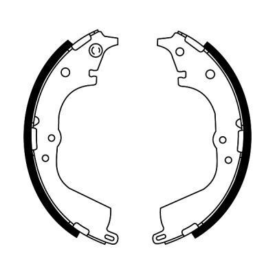 Гальмівна колодка Toyota Corolla, Granvia, Hiace/Commuter V, Hiace IV, Hiace V, Hilux V, Hilux VI, RAV 4 I, VW Taro 1.8–3.0D 1979–