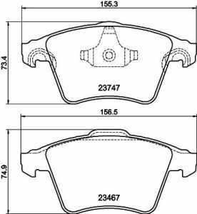 MINTEX Гальмівні колодки пер VW Transporter T5 03-