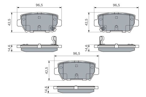 Гальмівні колодки (стаянкового гальма) ECLIPSE CROSS 17-