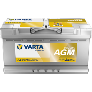 Аккумулятор VARTA 12 В 95Ач./850А (EN) Dynamic AGM START&STOP (R+ стандартные клеммы) 353x175x190 B13 - монтажный фланец 10.5мм (пусковой/agm)