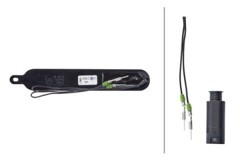 Габаритні ліхтарі лівий/правий, жовтий, LED, висота 28мм  ширина 135мм  глибина 23мм, болт/горизонтальне кріплення, довжина провода 250мм, без кріплення, 24В (конектор: AMP, IP5K9K)