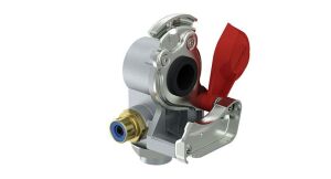 Пневматична муфта (ручка дверей, розмір різьби M24x1,5мм, колір червоний, застосування причеп)