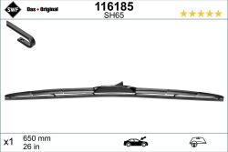 Щетка стеклоочистителя гибридная передний со спойлером (1штука) 650 мм CHRYSLER PACIFICA HONDA CIVIC IX, CR-Z, JAZZ III HYUNDAI GRAND SANTA FÉ, I30, I40 I, I CW, IONIQ, IONIQ 5, 6, KONA 09.02-